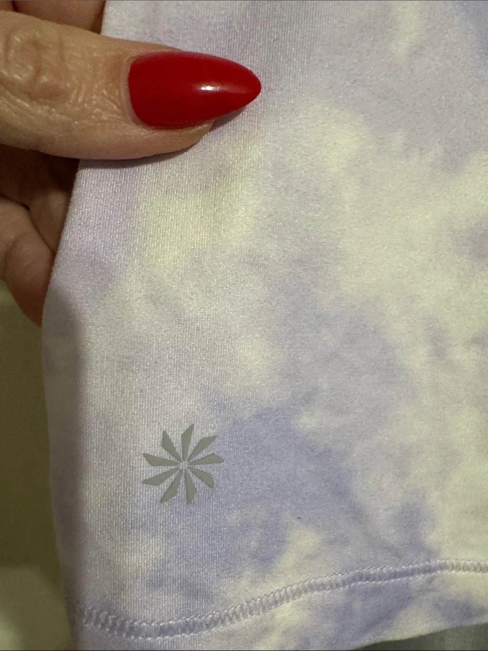 Athleta Lavender Tie-Dye Racerback Cutout Tank - Picture 3 of 5
